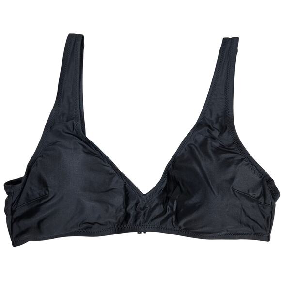 Aerie Scoop Bikini‎ Top Black XL NWT - Picture 1 of 7